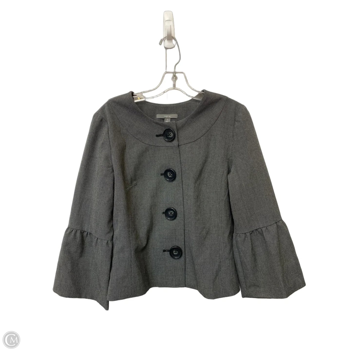 Blazer By Apt 9 In Black & Grey, Size: 8