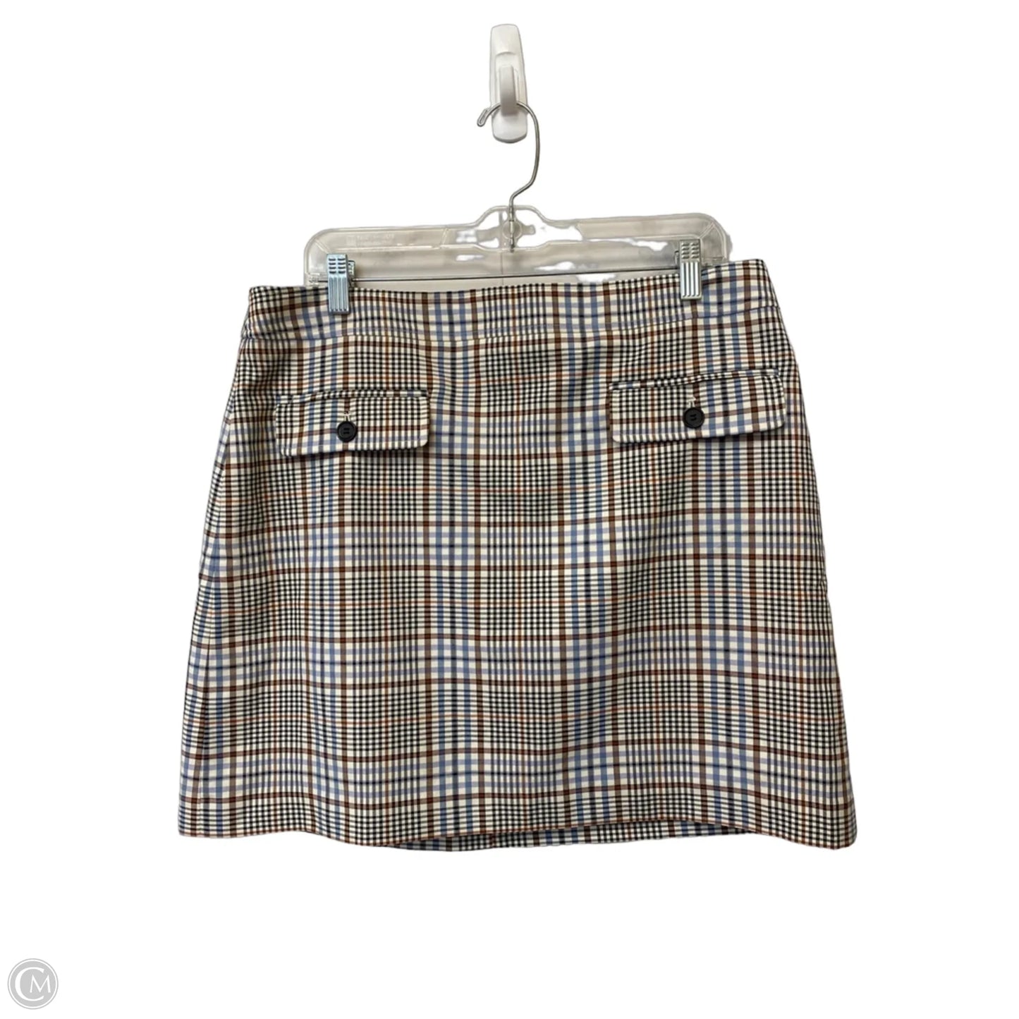 Skirt Mini & Short By Loft In Plaid Pattern, Size: 14p