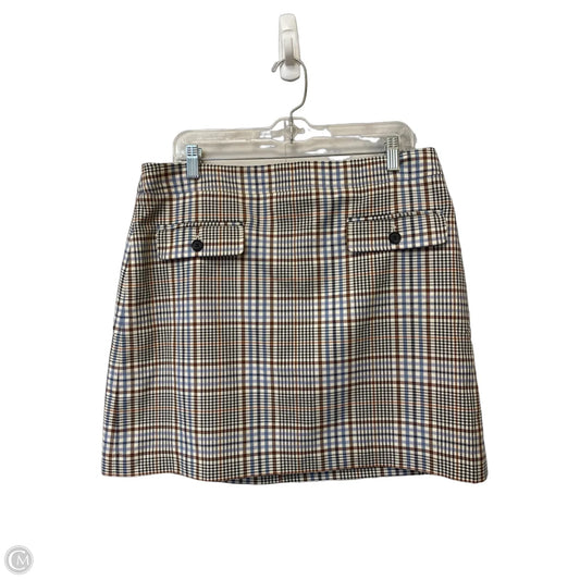 Skirt Mini & Short By Loft In Plaid Pattern, Size: 14p
