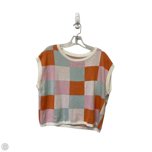 Vest Sweater By Clothes Mentor In Multi-colored, Size: M