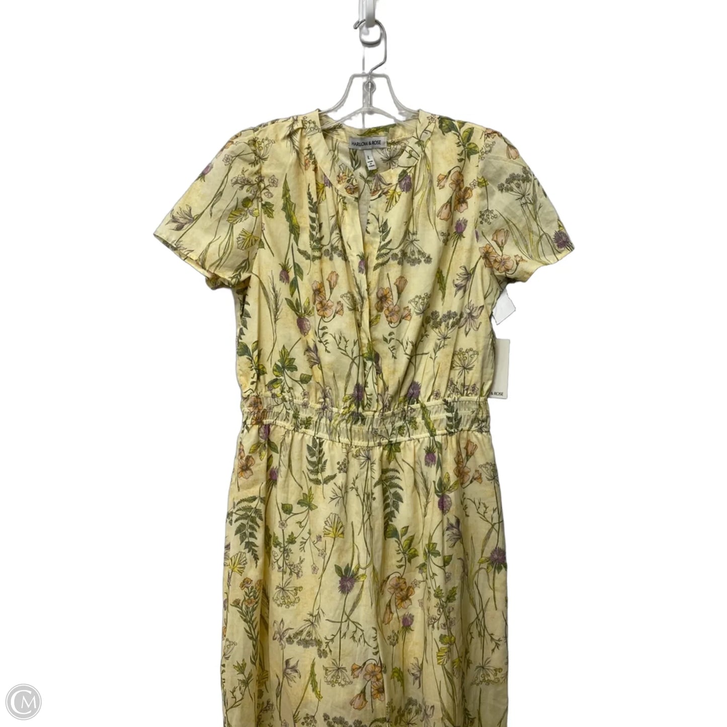 Dress Casual Maxi By Clothes Mentor In Floral Print, Size: L