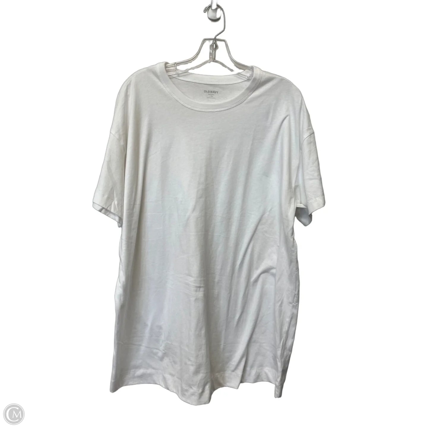 Top Short Sleeve Basic By Old Navy In White, Size: L