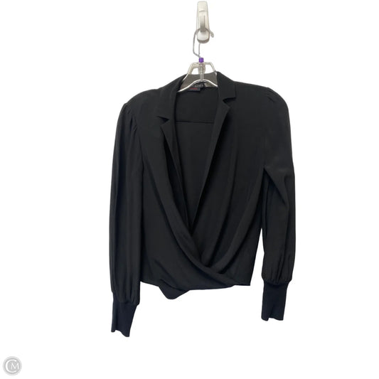 Top Long Sleeve Designer By Alice + Olivia In Black, Size: Xs
