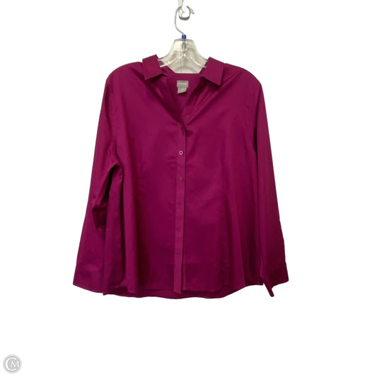 Top Long Sleeve By Chicos In Purple, Size: 2