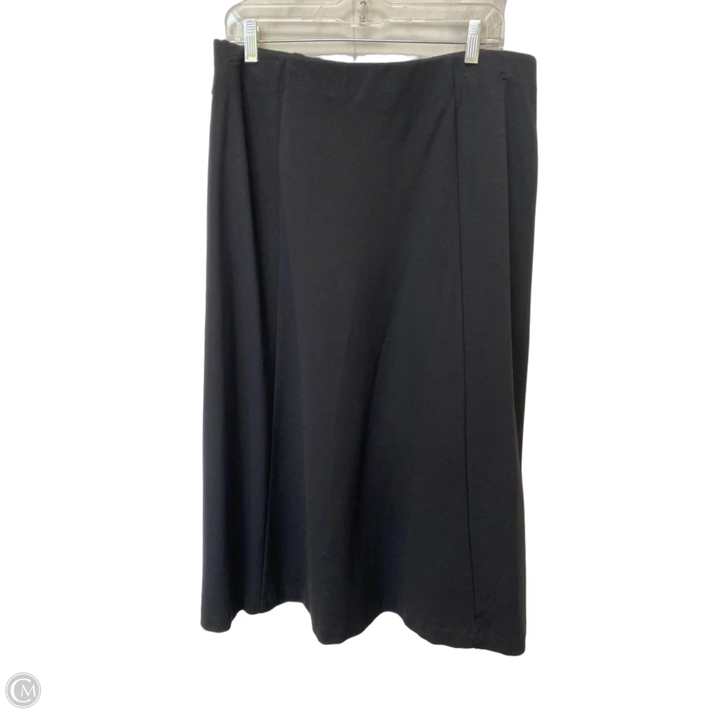 Skirt Midi By Investments In Black, Size: L