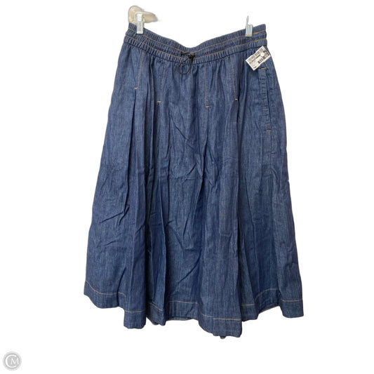 Skirt Maxi By Free Assembly In Blue Denim, Size: M