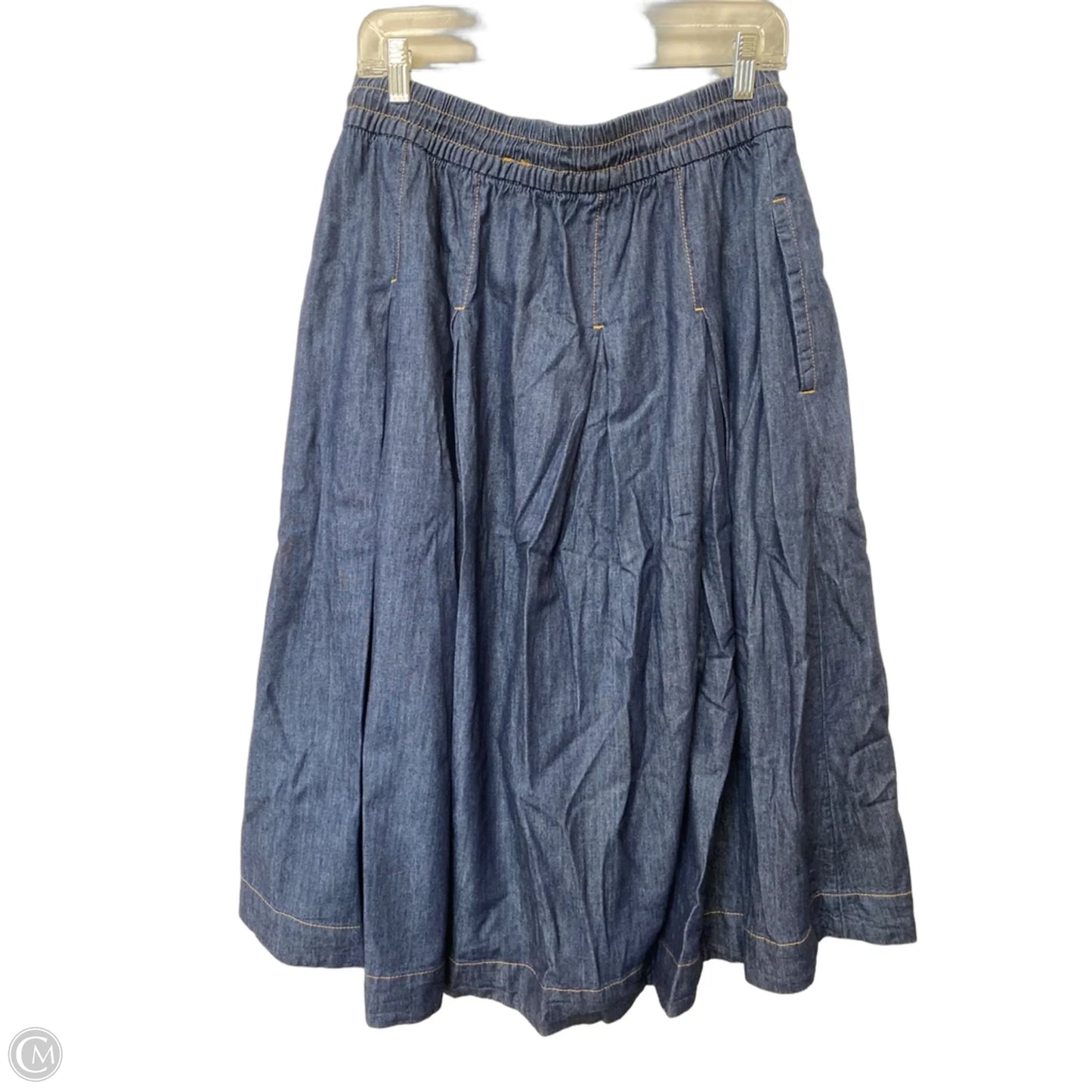 Skirt Maxi By Free Assembly In Blue Denim, Size: M