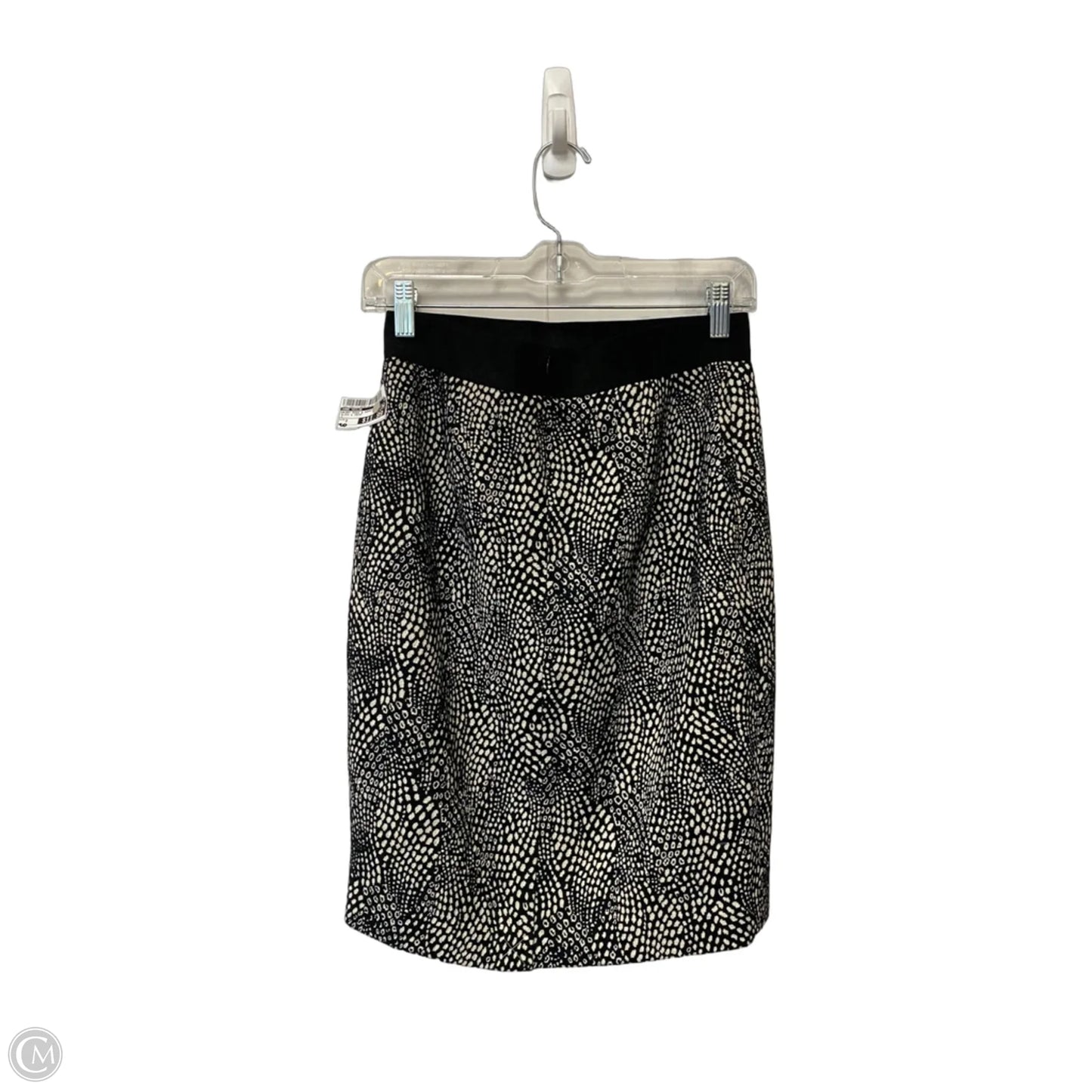 Skirt Mini & Short By Ann Taylor In Black & Cream, Size: 2