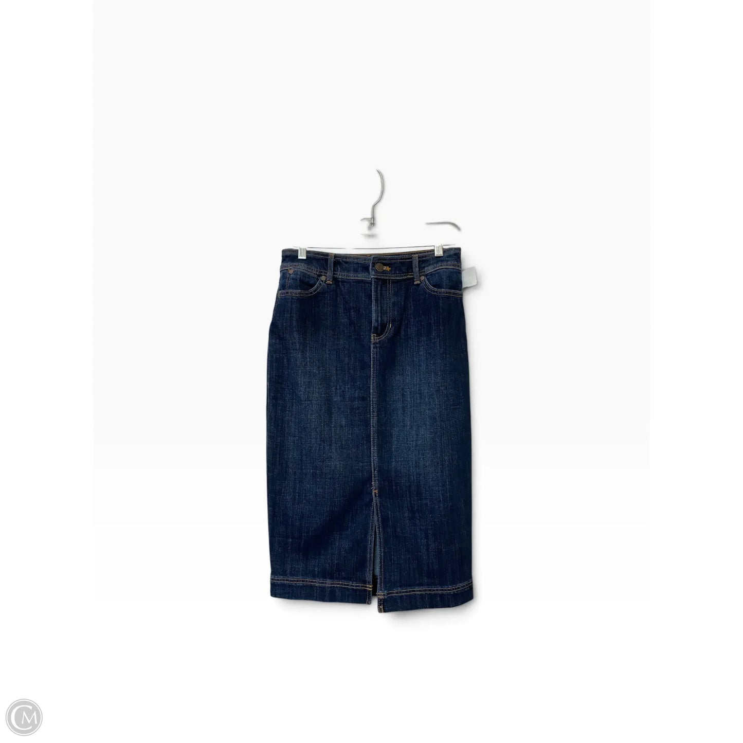 Skirt Maxi By Talbots In Blue Denim, Size: 2