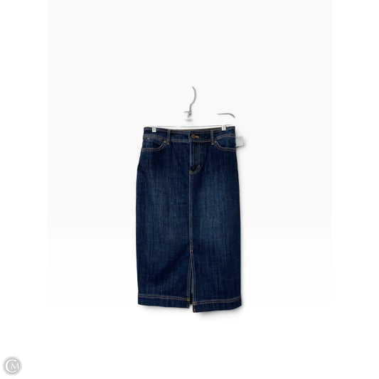 Skirt Maxi By Talbots In Blue Denim, Size: 2