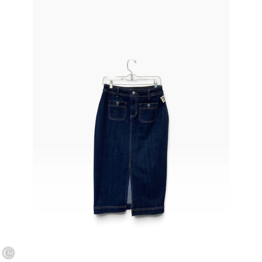 Skirt Maxi By Talbots In Blue Denim, Size: 2p