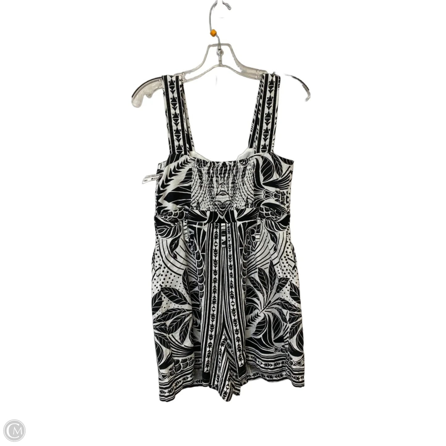 Romper By Farm Rio In Black & White, Size: S