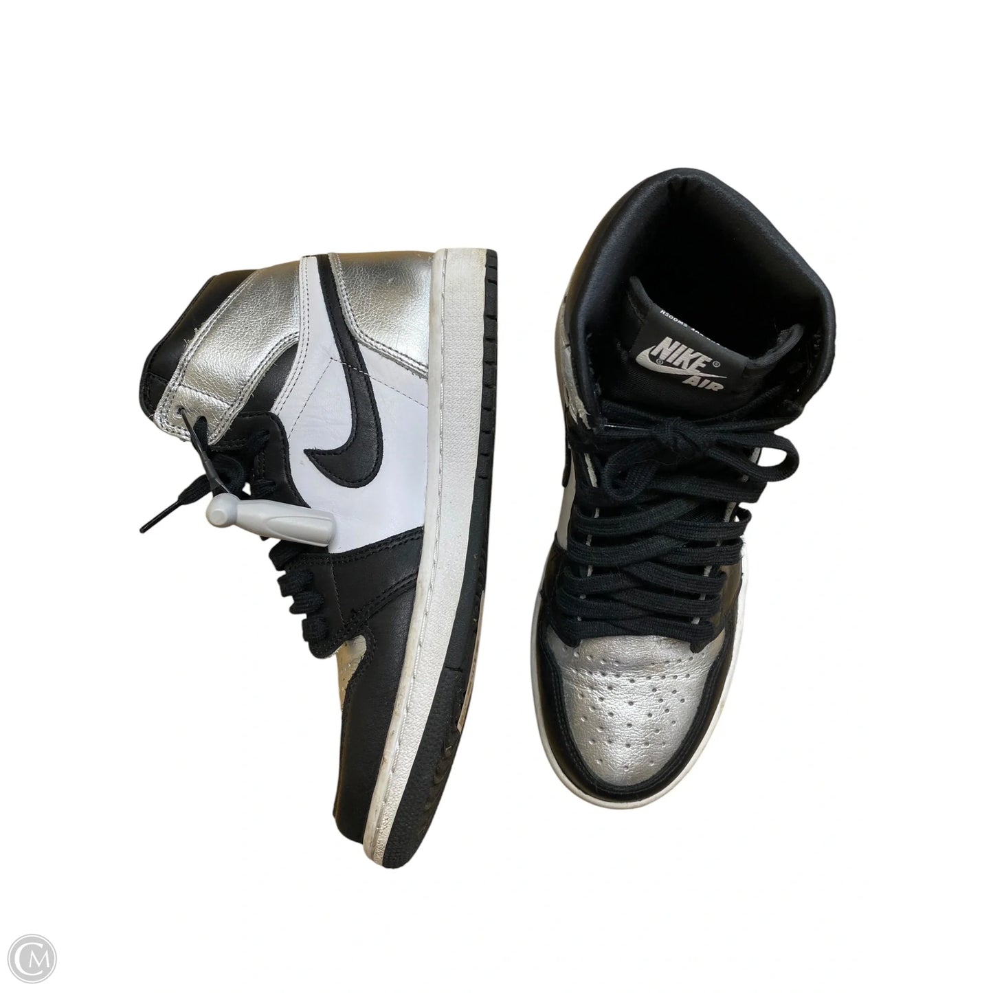 Shoes Athletic By Nike In Black & Silver, Size: 7.5