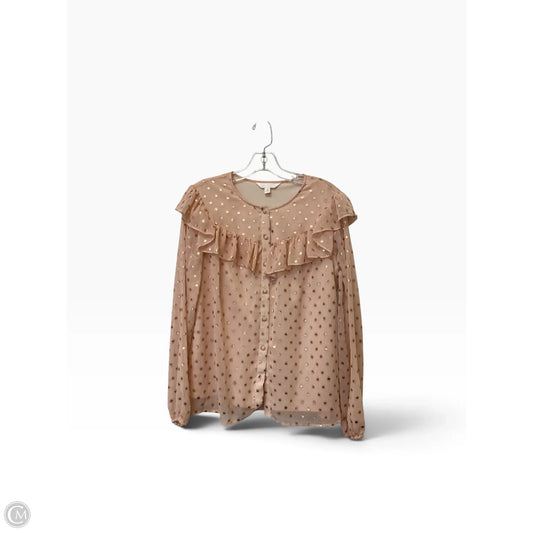 Top Long Sleeve By Lc Lauren Conrad In Pink, Size: S