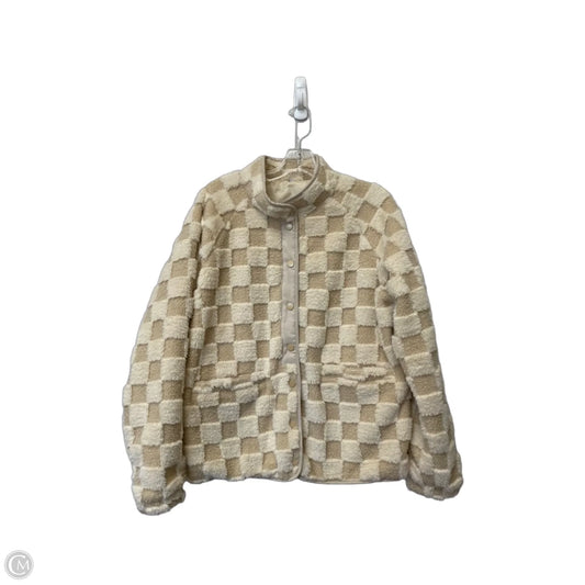 Jacket Faux Fur & Sherpa By Clothes Mentor In Cream, Size: M