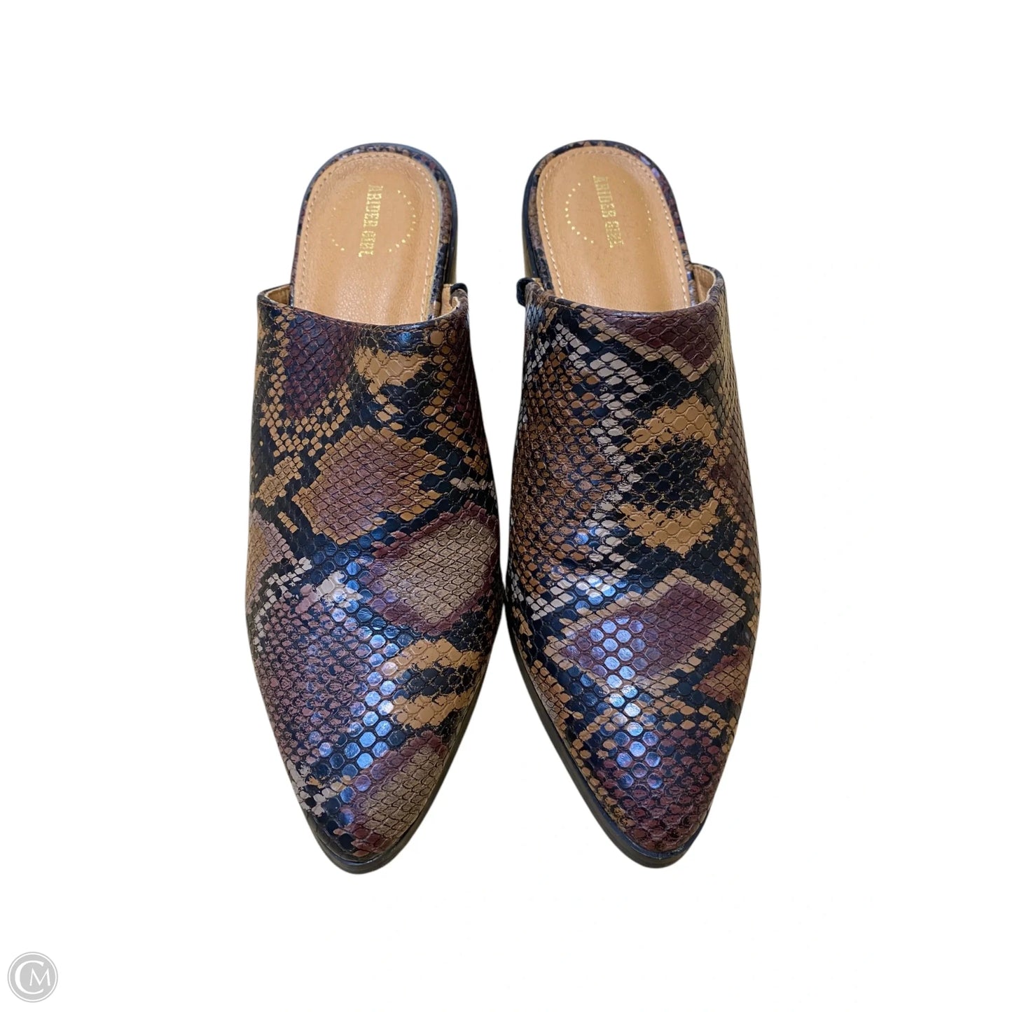 Shoes Heels Block By Clothes Mentor In Snakeskin Print, Size: 5.5