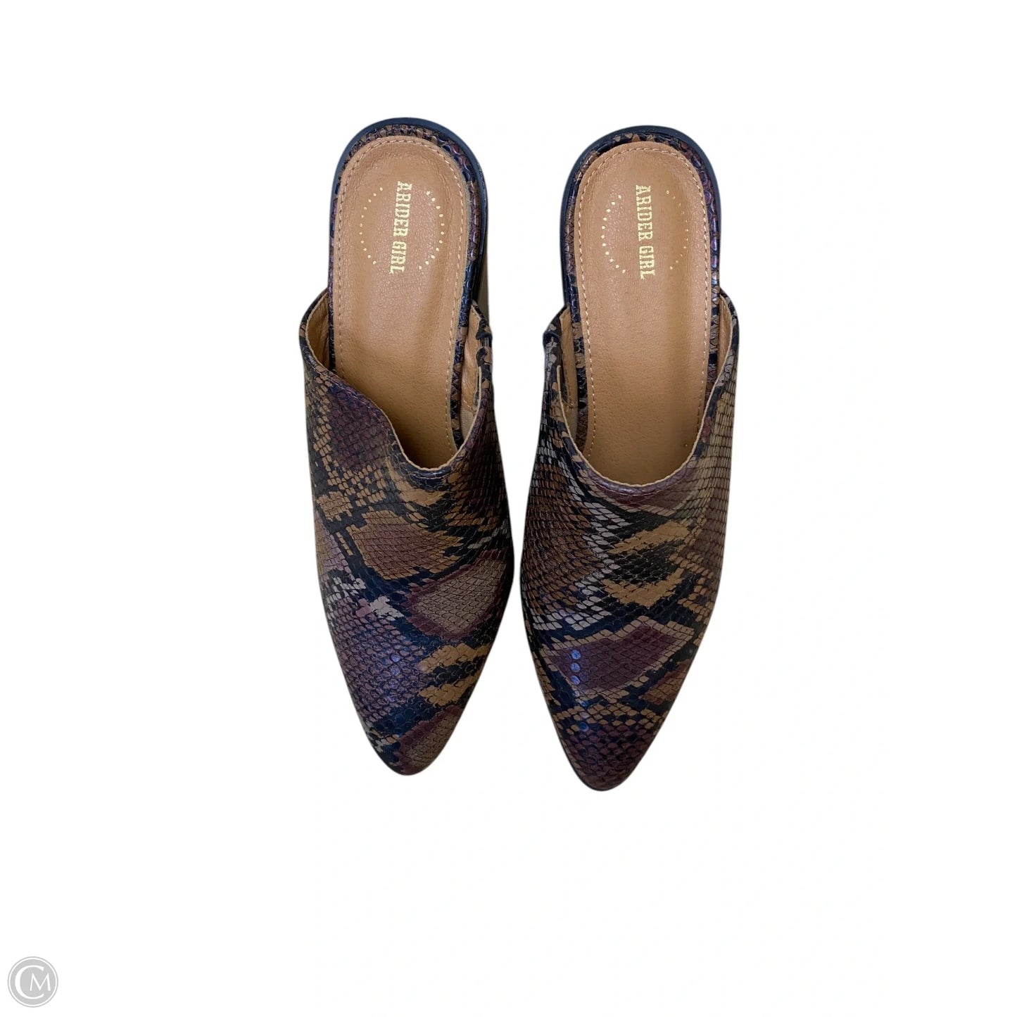 Shoes Heels Block By Clothes Mentor In Snakeskin Print, Size: 5.5