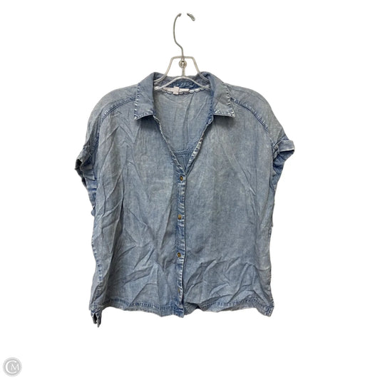 Top Short Sleeve By Jane And Delancey In Blue, Size: L