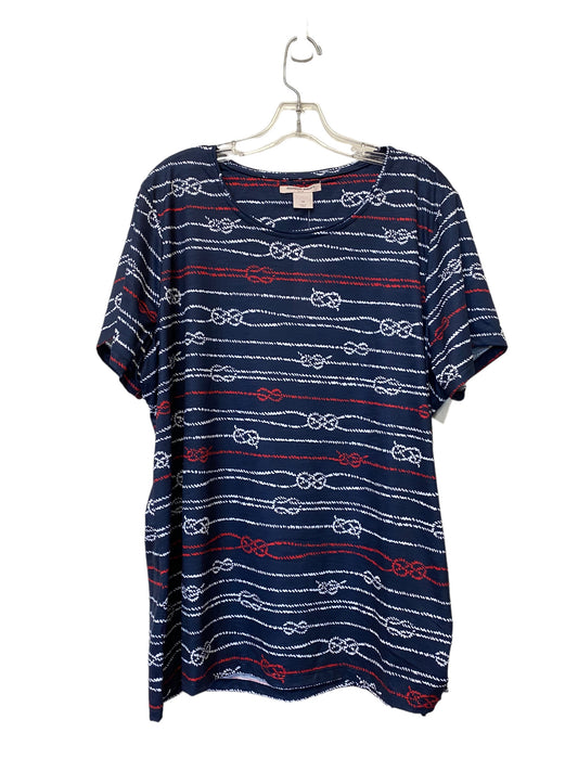 Top Short Sleeve By Allison Daley  Size: 1x