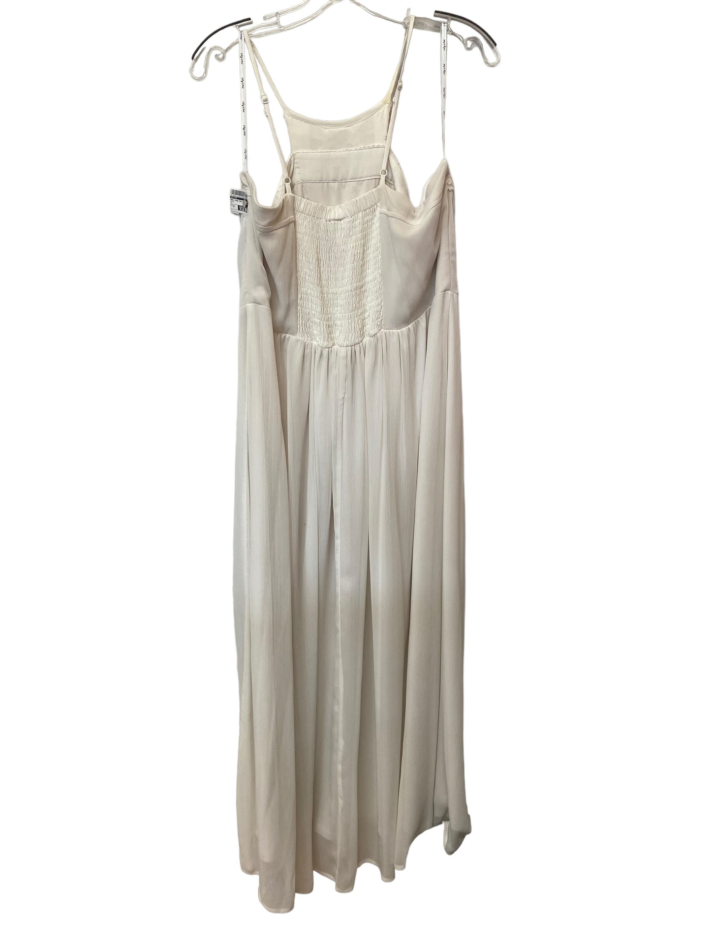 White Dress Casual Maxi City Chic, Size 16