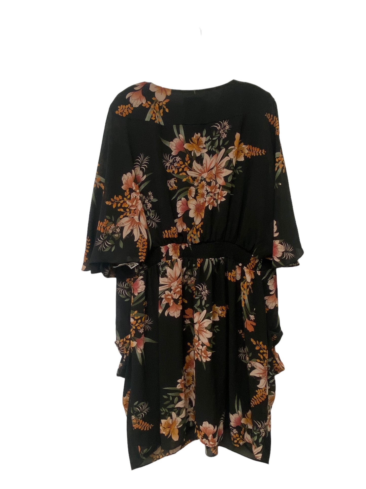 Floral Print Dress Casual Midi City Chic, Size Xxl