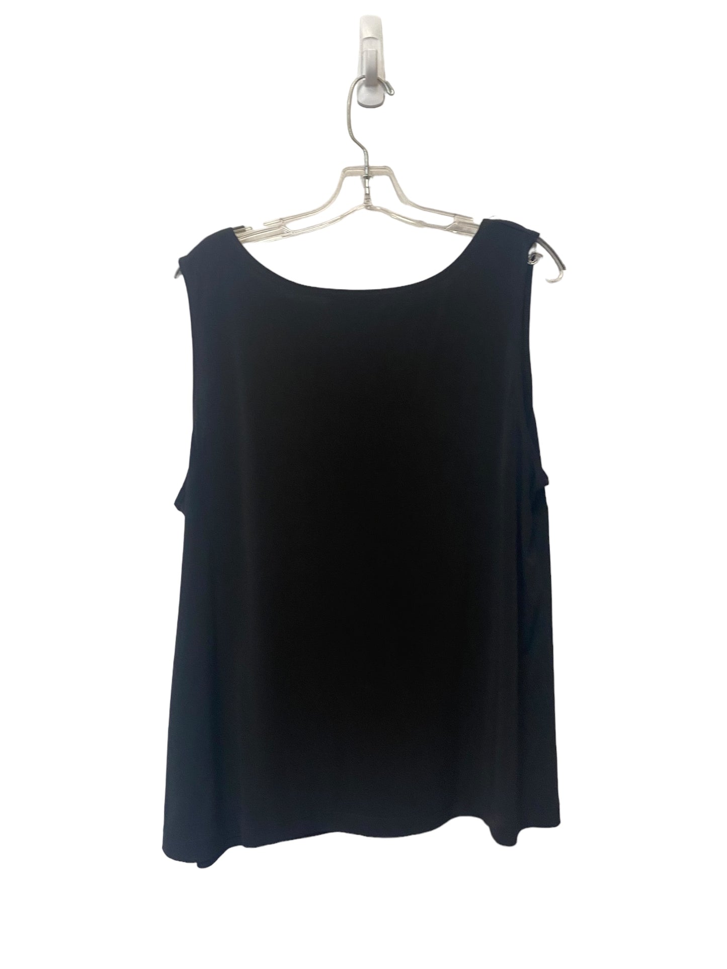 Black Top Sleeveless Basic Jessica Howard, Size 20