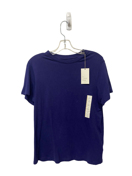 Purple Top Short Sleeve Basic A New Day, Size S