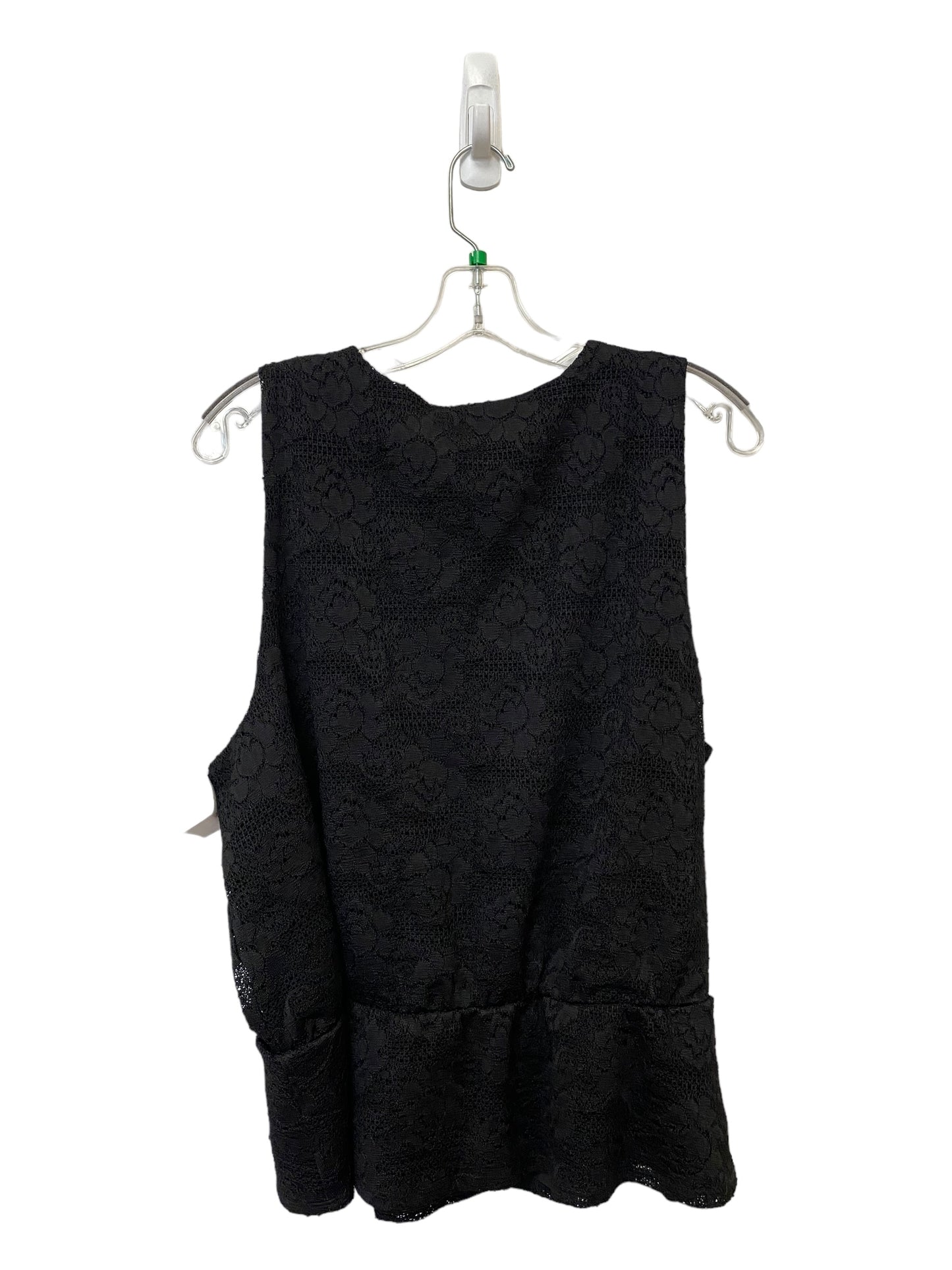 Black Top Sleeveless White House Black Market, Size Xl