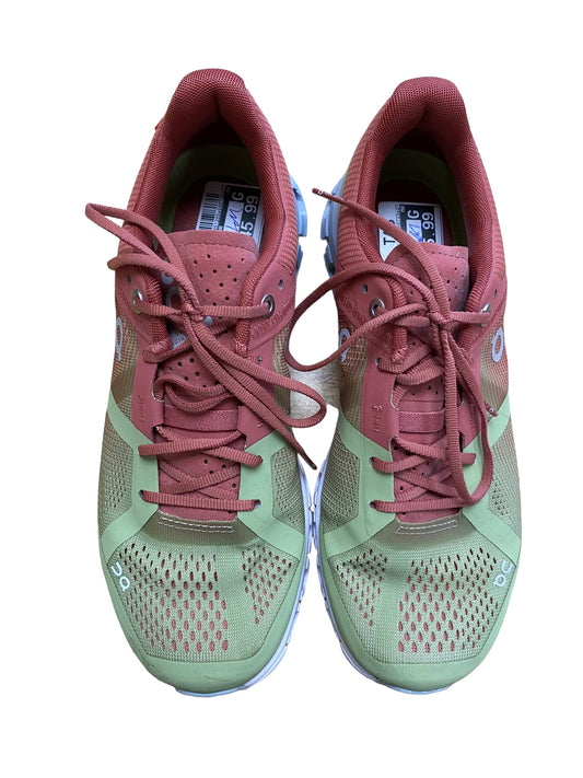 Green & Pink Shoes Athletic Clothes Mentor, Size 6.5