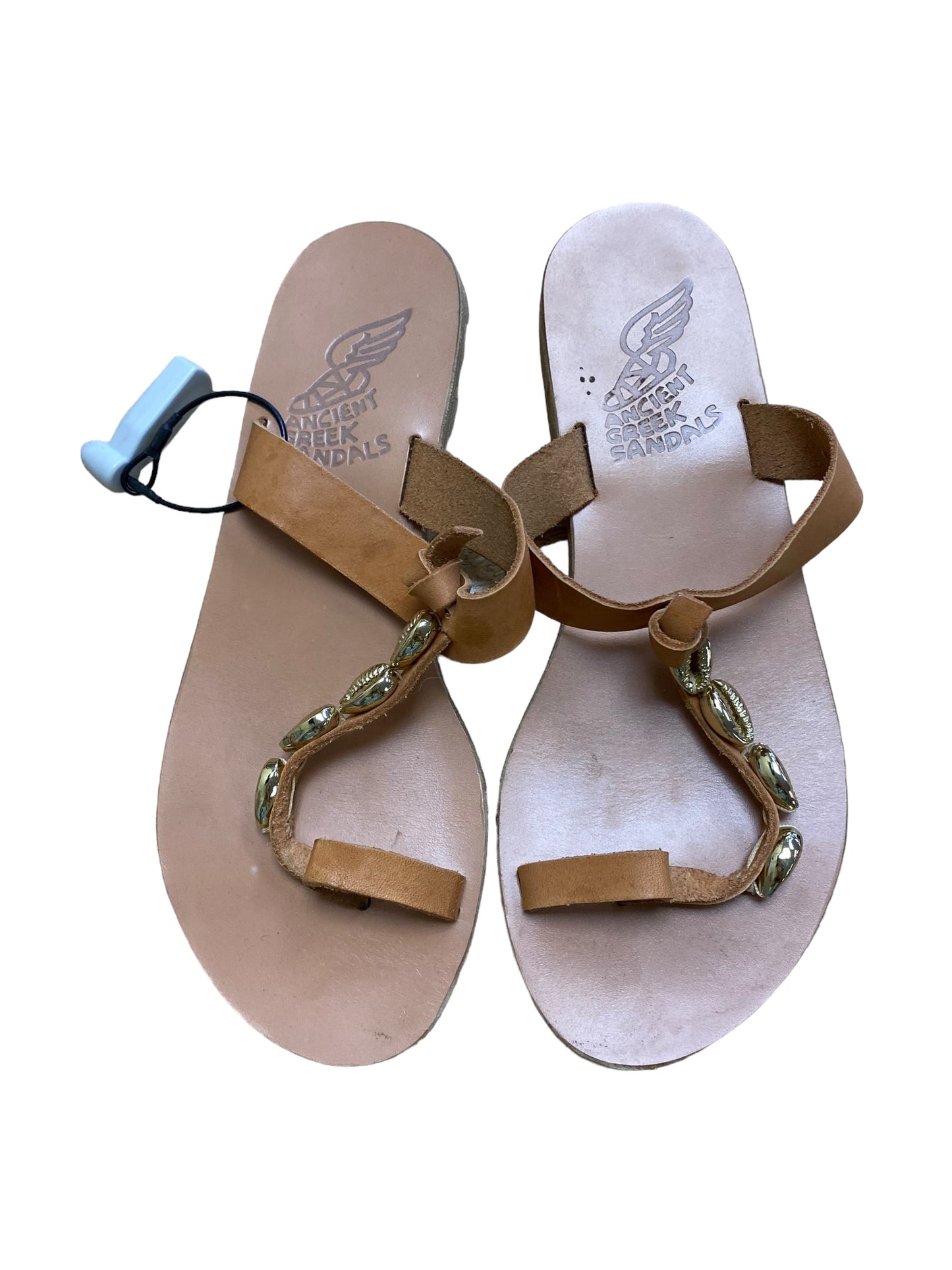 Tan Sandals Flats Clothes Mentor