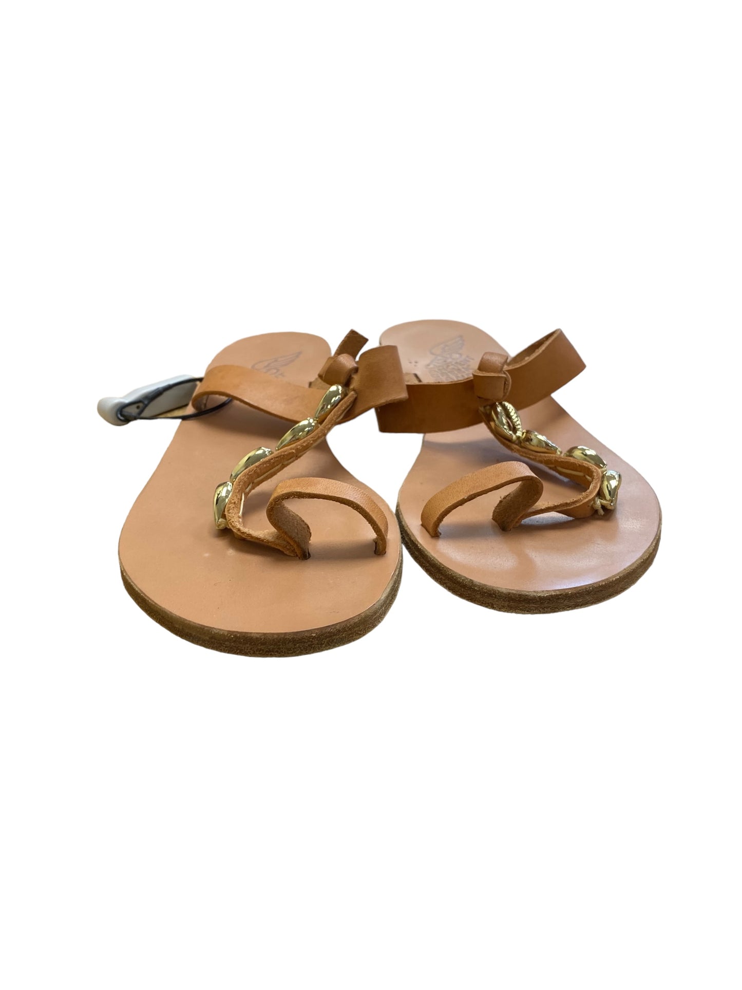 Tan Sandals Flats Clothes Mentor