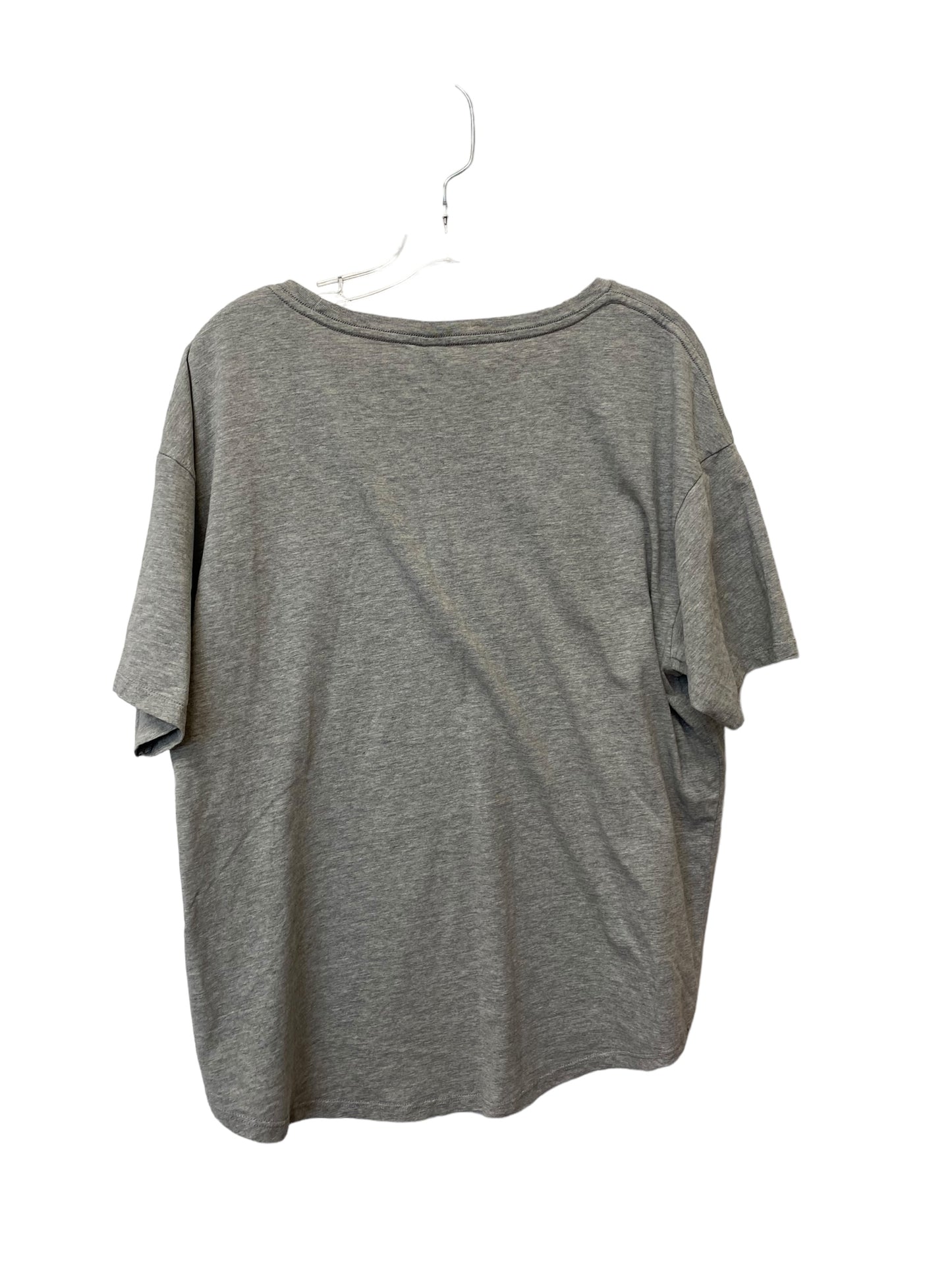 Grey Top Short Sleeve Clothes Mentor, Size 2x