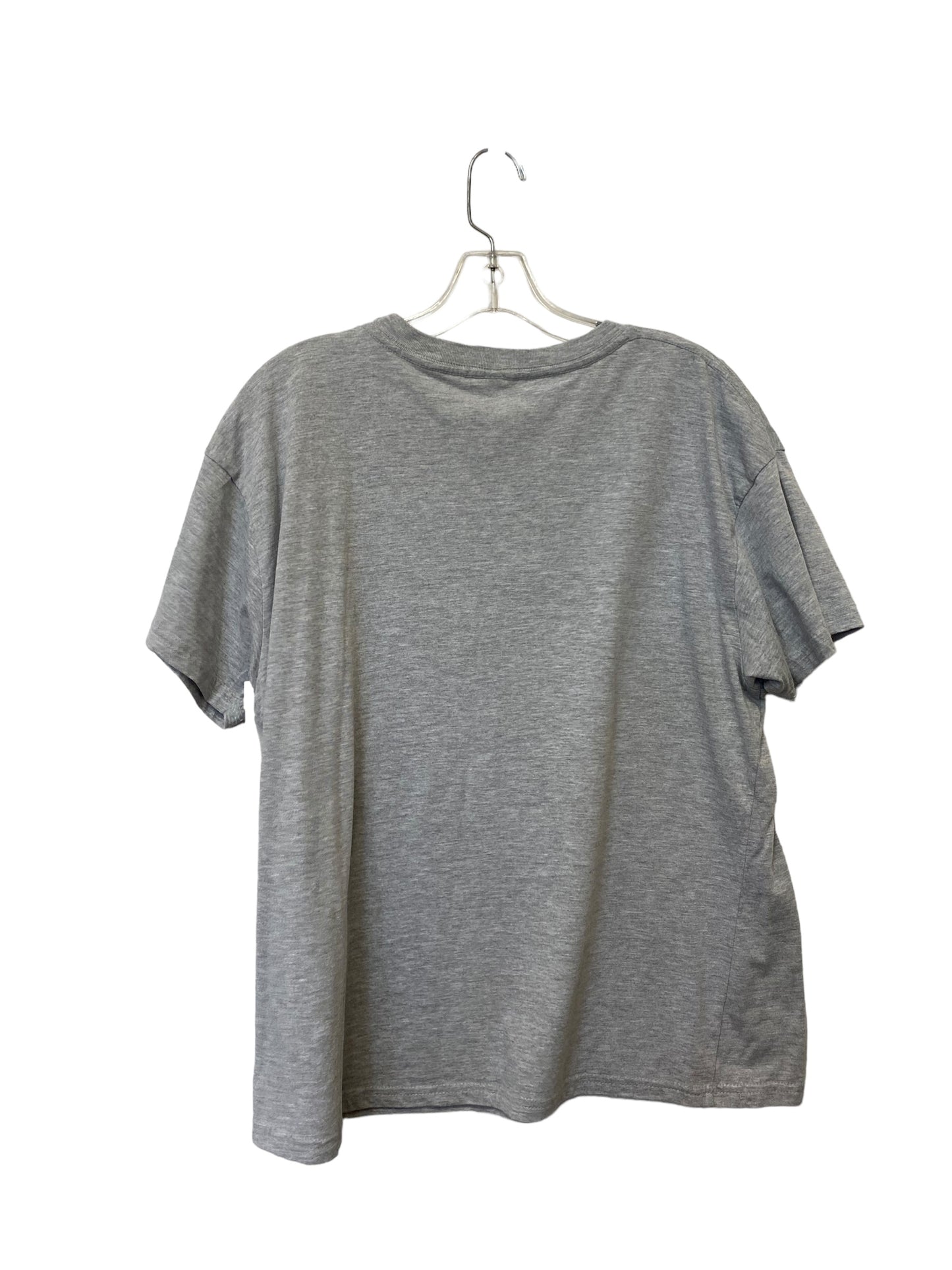 Grey Top Short Sleeve Clothes Mentor, Size 2x