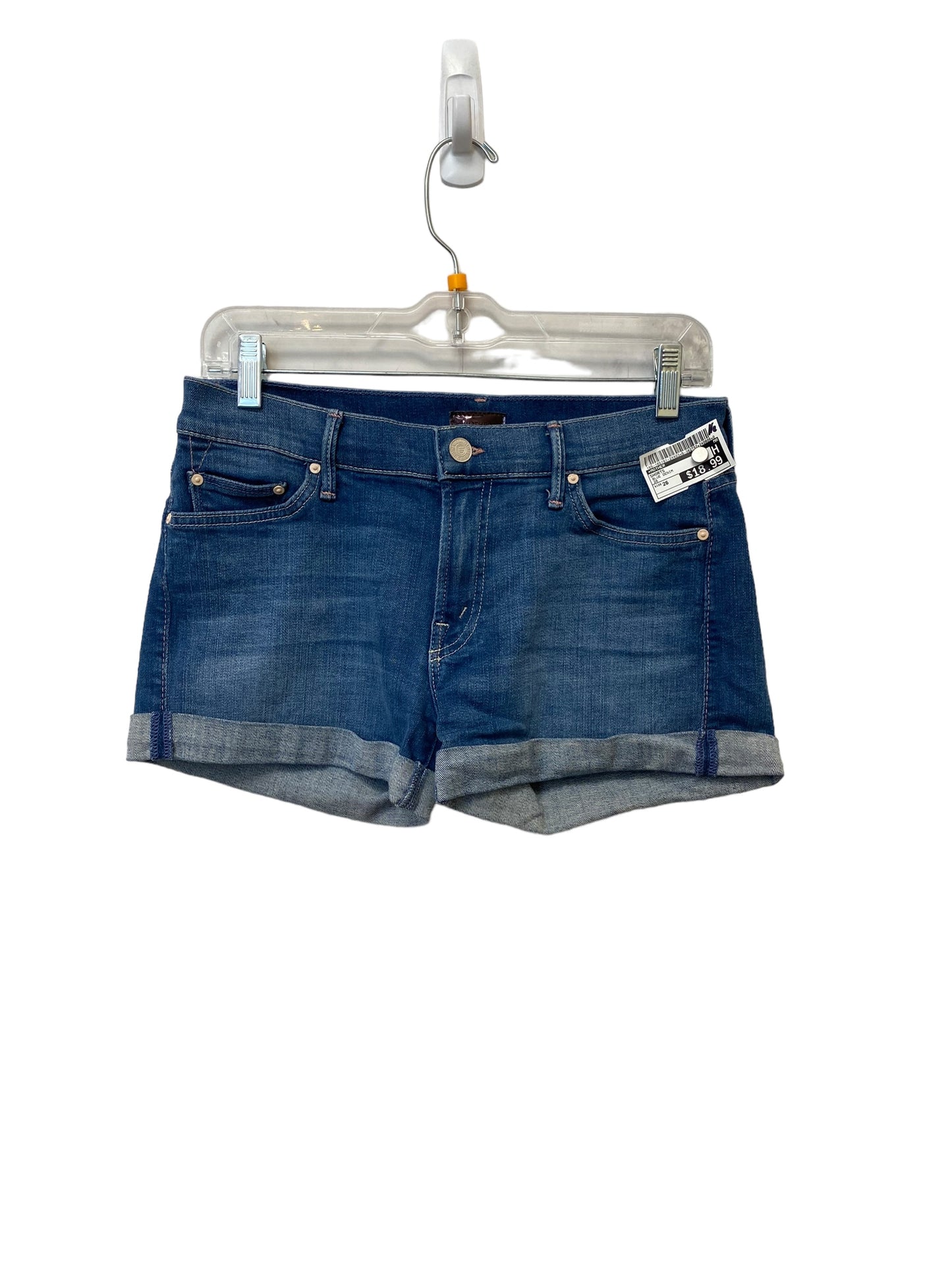 Shorts By Mother In Blue Denim, Size: 26