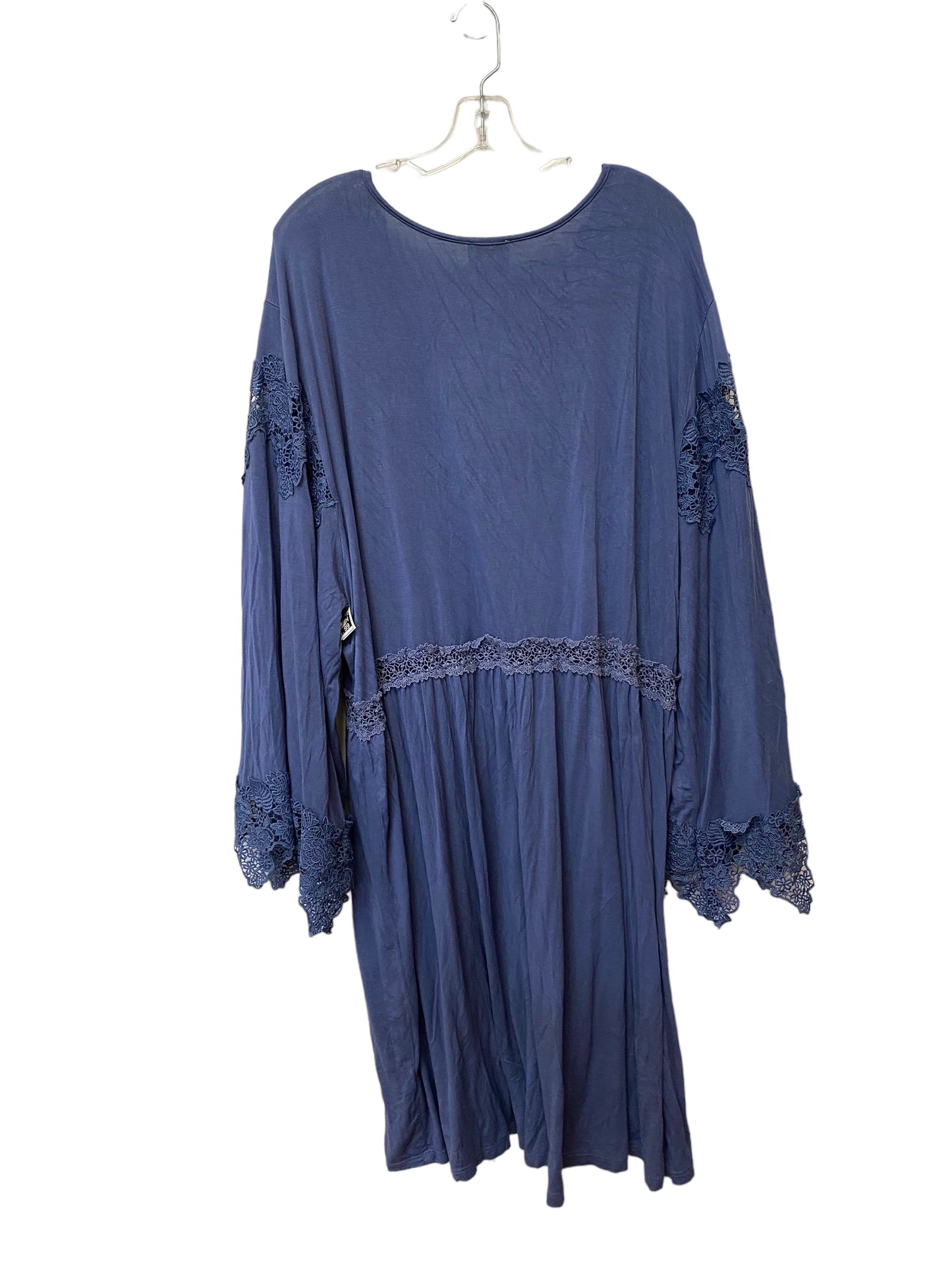 Dress Casual Midi By Hayden La In Blue, Size: 3x