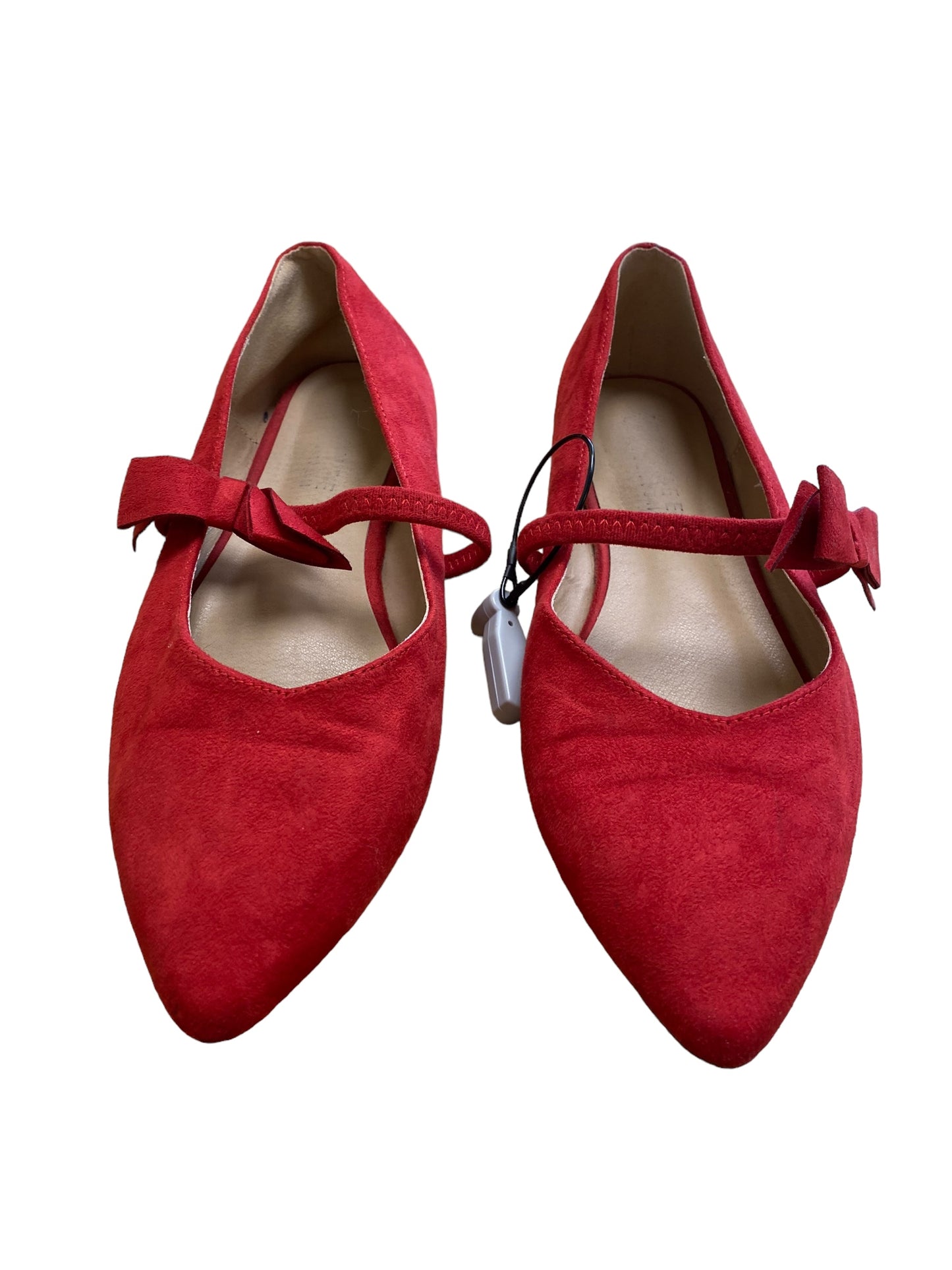 Shoes Flats By Clothes Mentor In Red, Size: 11