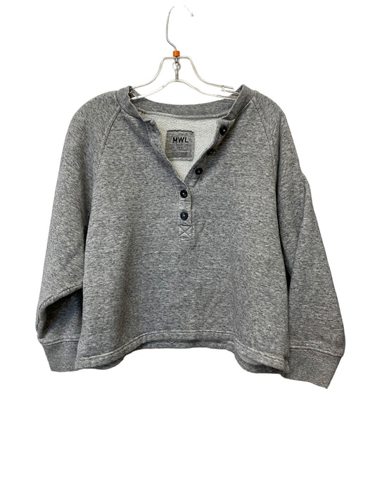 Sweatshirt Crewneck By Madewell In Grey, Size: S