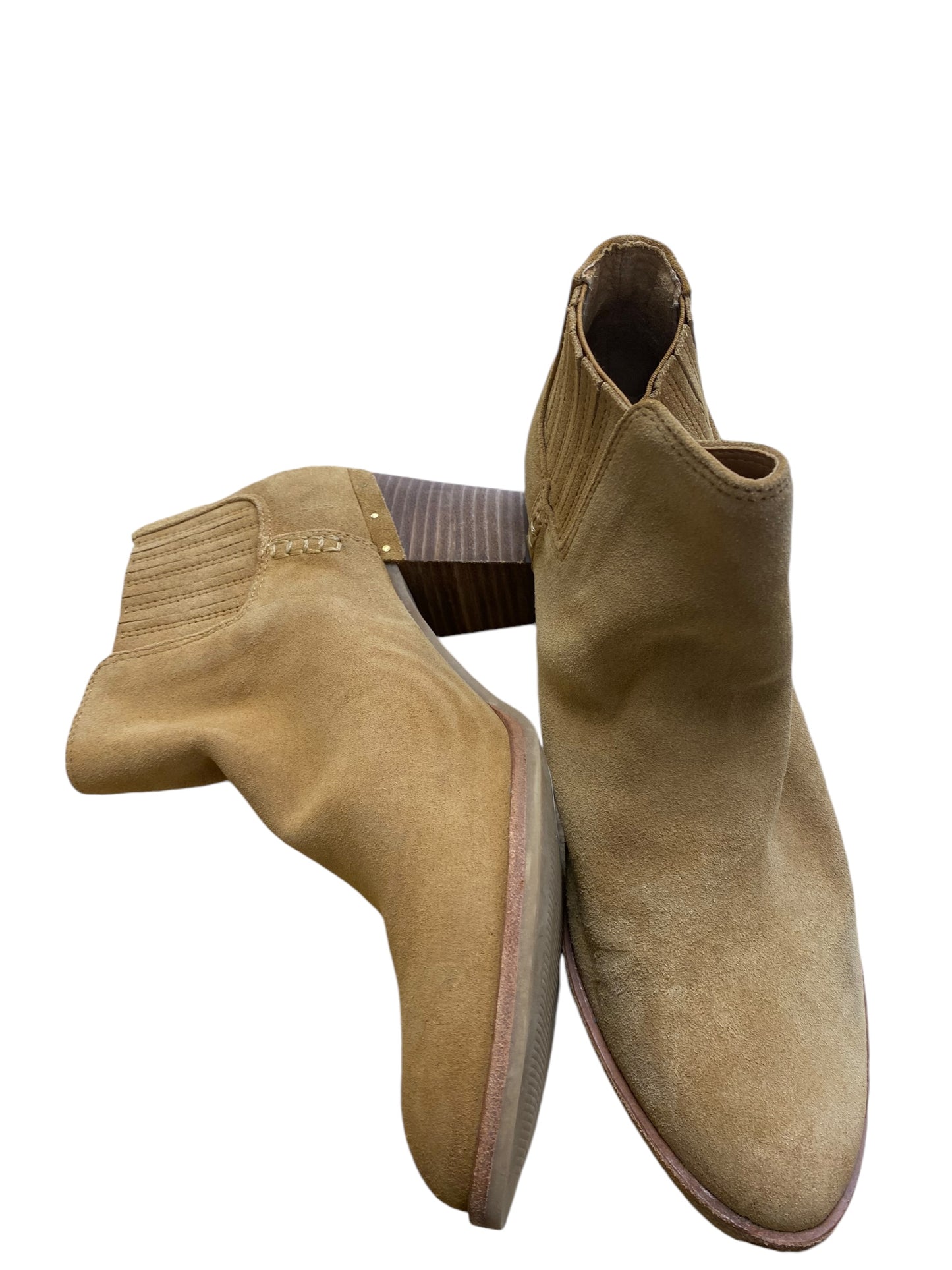 Boots Ankle Flats By Steve Madden In Tan, Size: 10