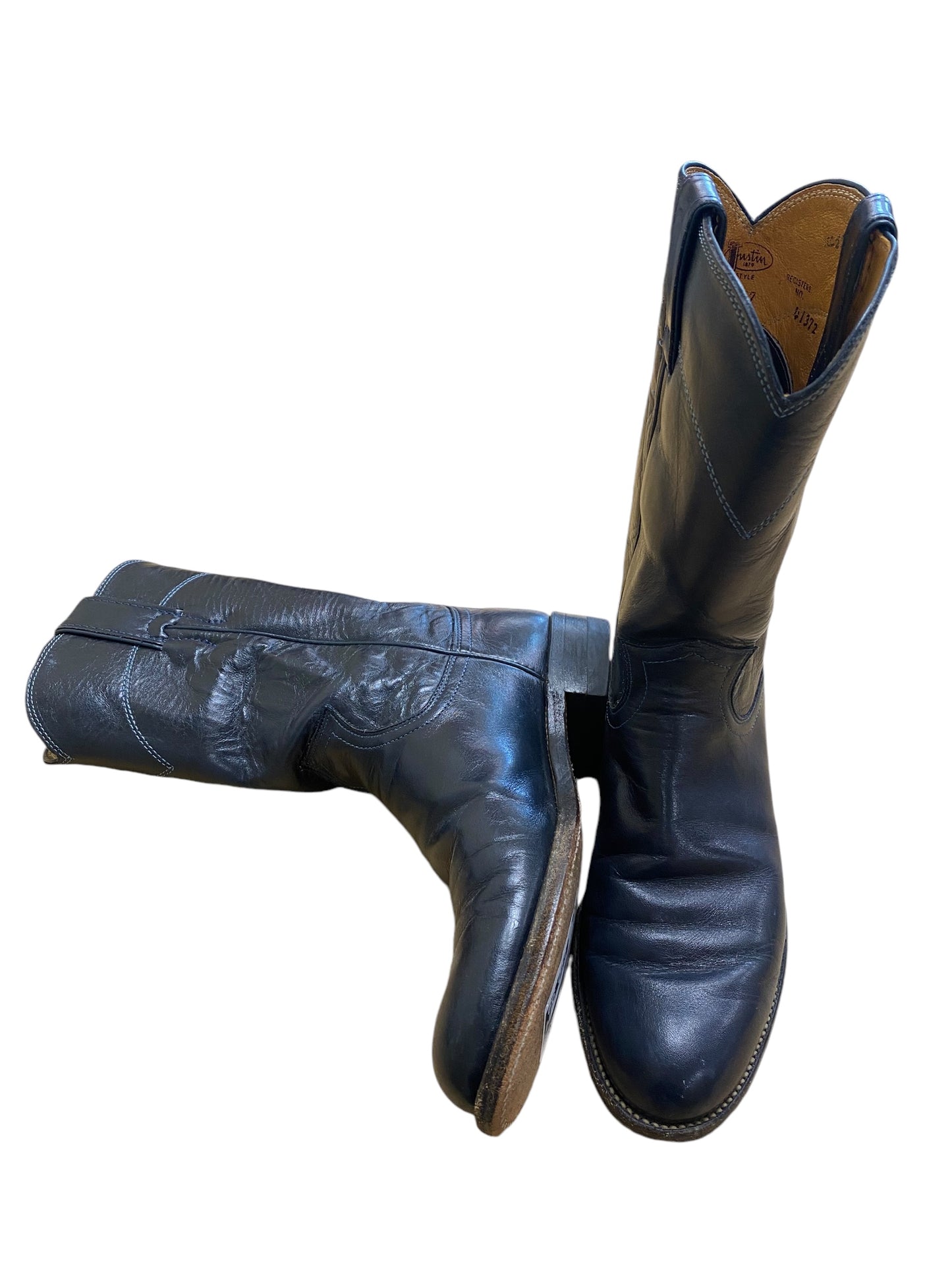 Boots Western By Justin In Navy, Size: 6