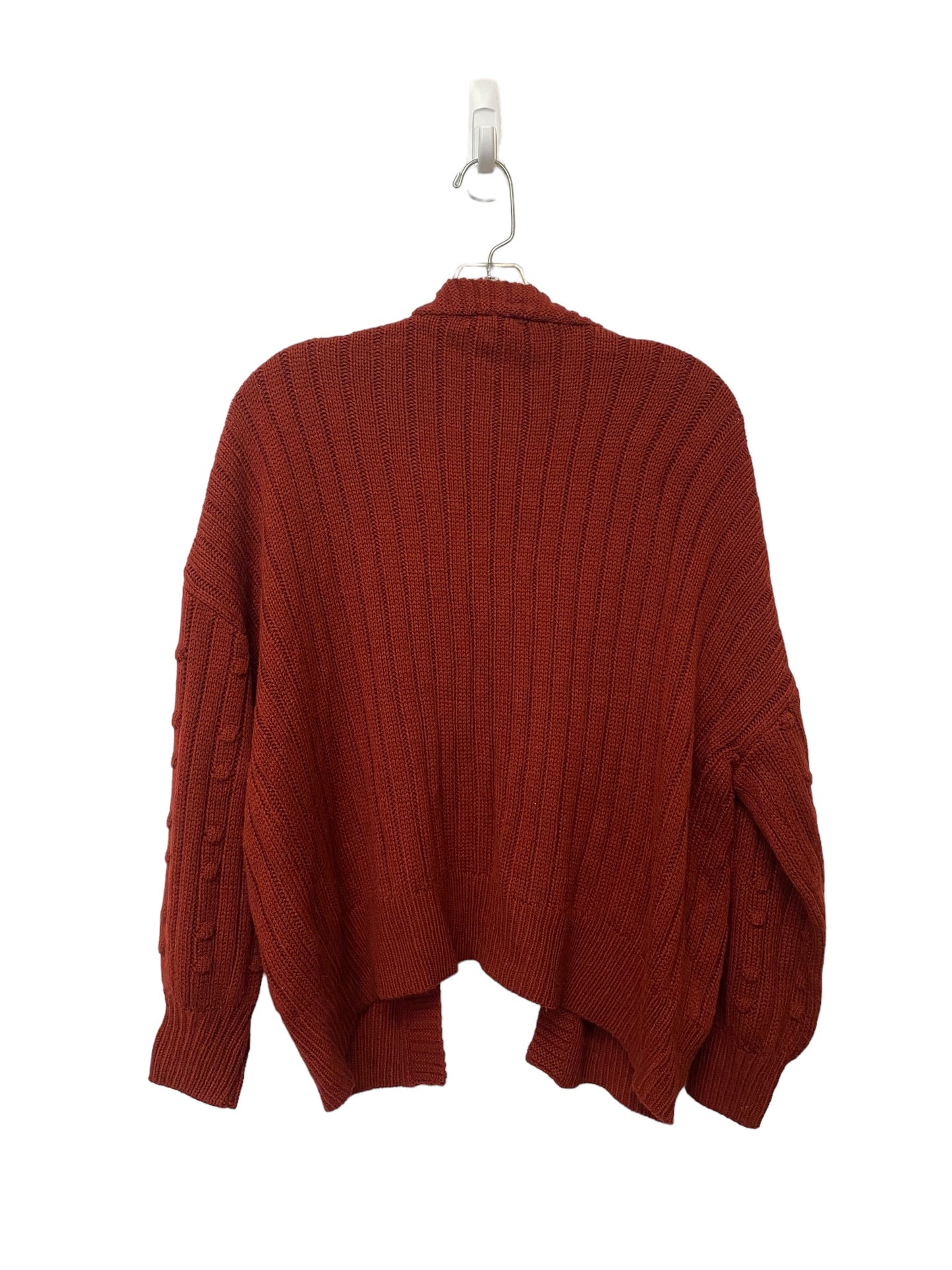 Sweater Cardigan By Dip In Red, Size: Xs