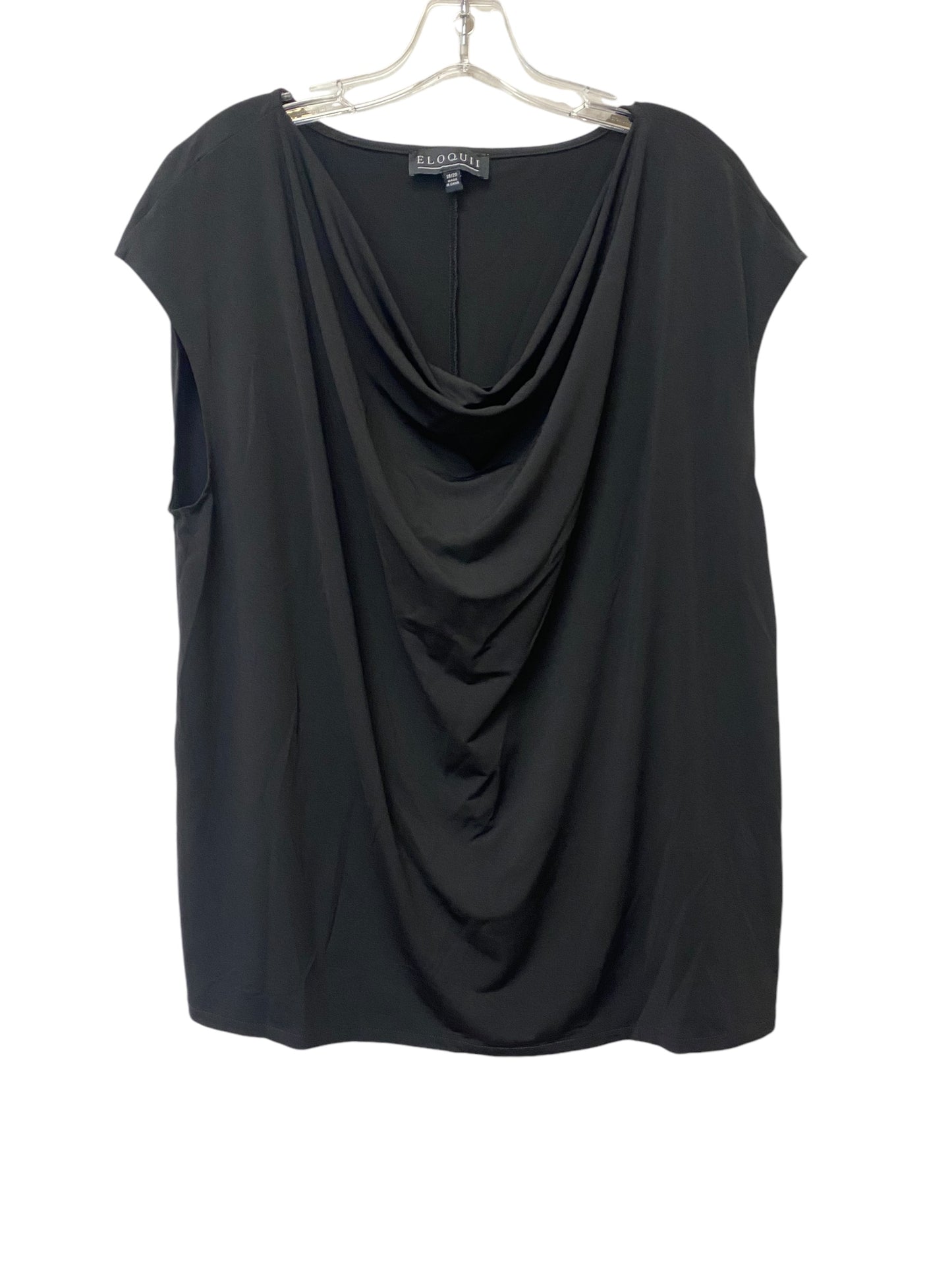 Top Sleeveless By Eloquii In Black, Size: 20