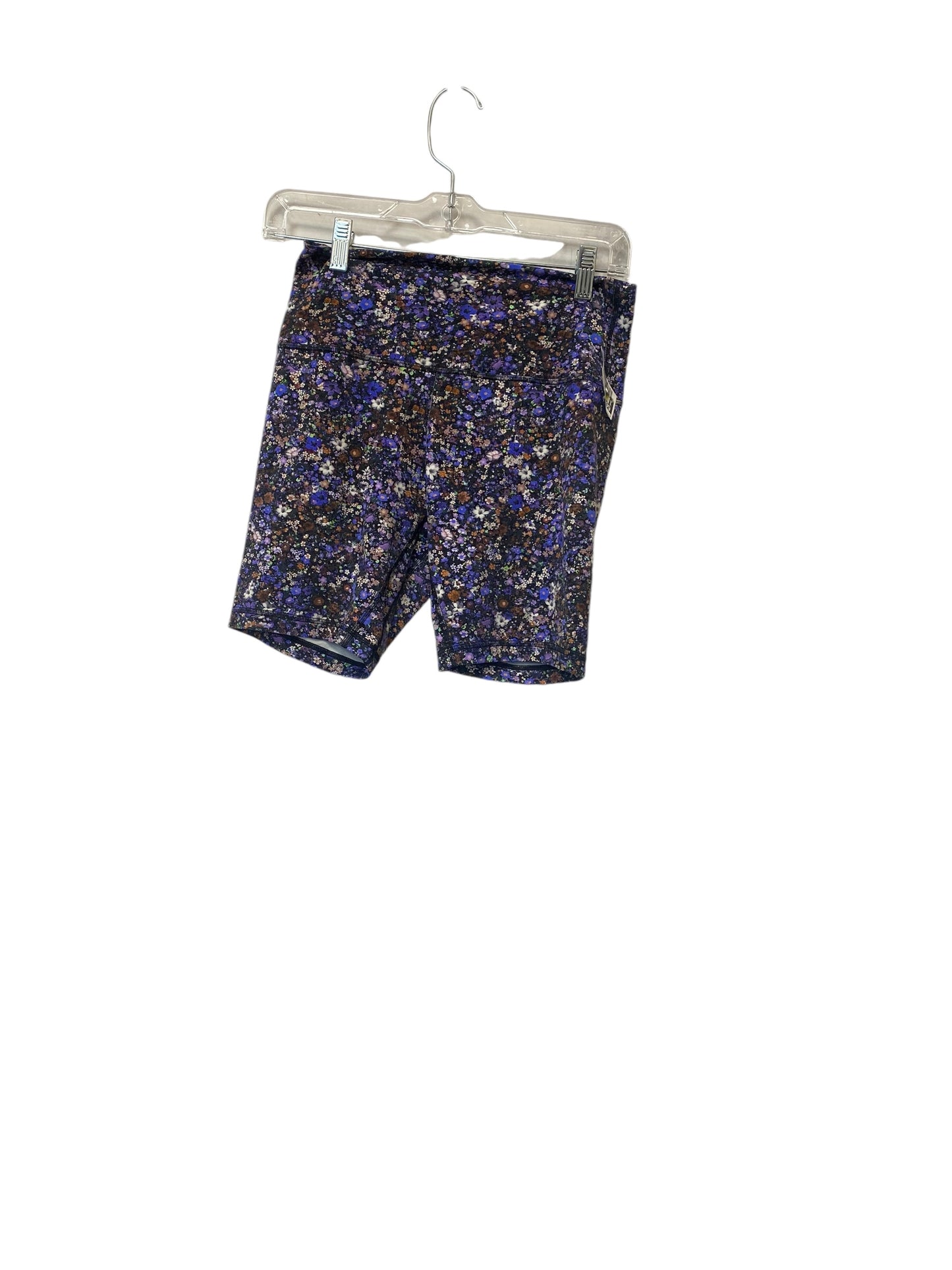 Athletic Shorts By Lululemon In Floral Print, Size: 8