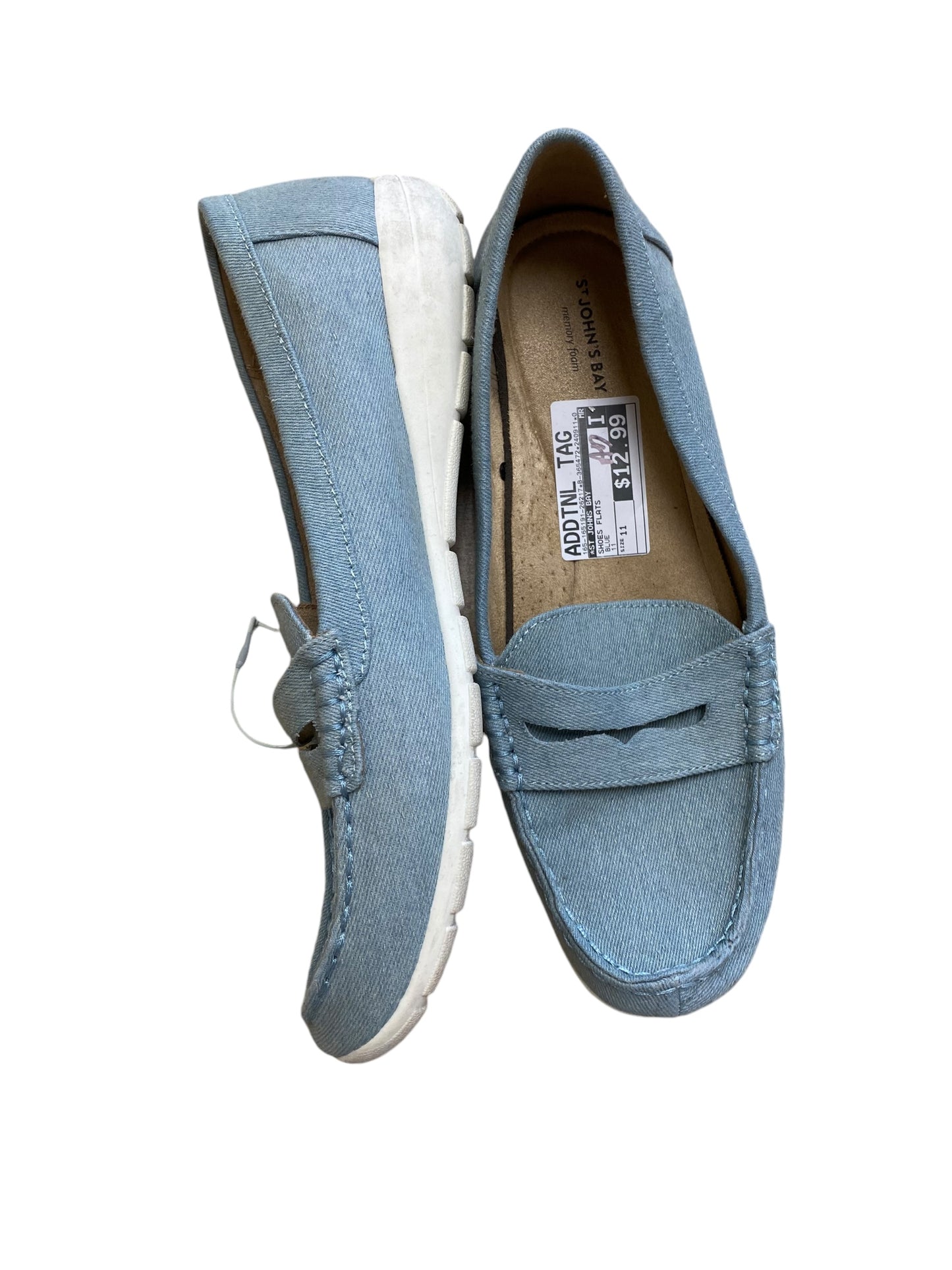 Shoes Flats By St Johns Bay In Blue, Size: 11