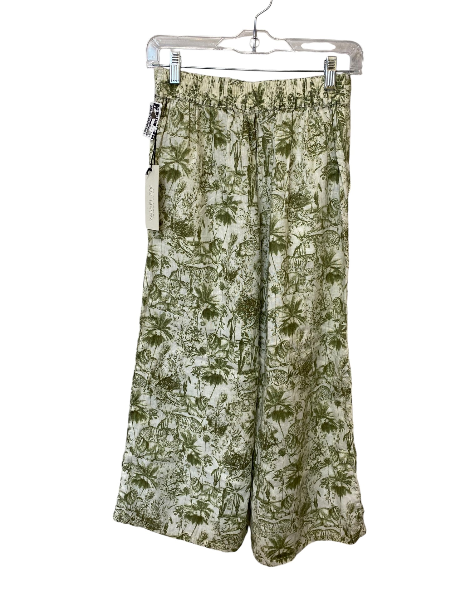 Pants Linen By Rachel Zoe In Green, Size: S