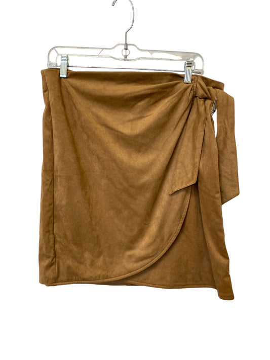 Skirt Mini & Short By Clothes Mentor In Tan, Size: 12petite