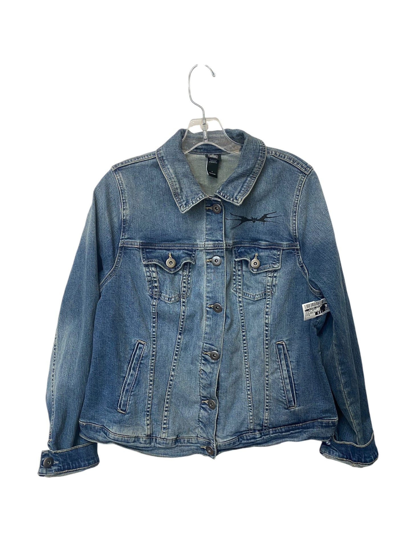 Jacket Denim By Clothes Mentor In Blue Denim, Size: 0