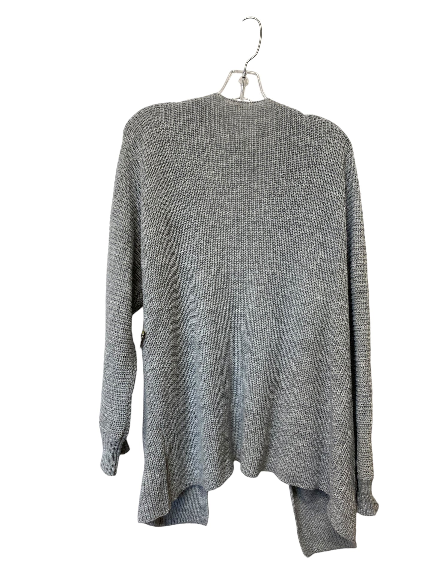 Sweater Cardigan By Clothes Mentor In Grey, Size: L