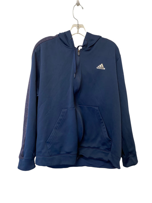 Athletic Jacket By Adidas In Blue, Size: Xl