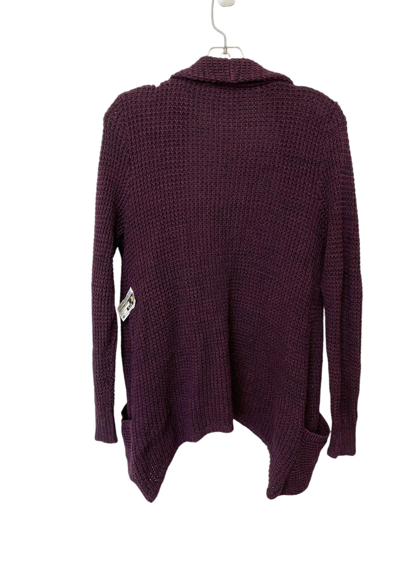 Sweater Cardigan By Market & Spruce In Purple, Size: M