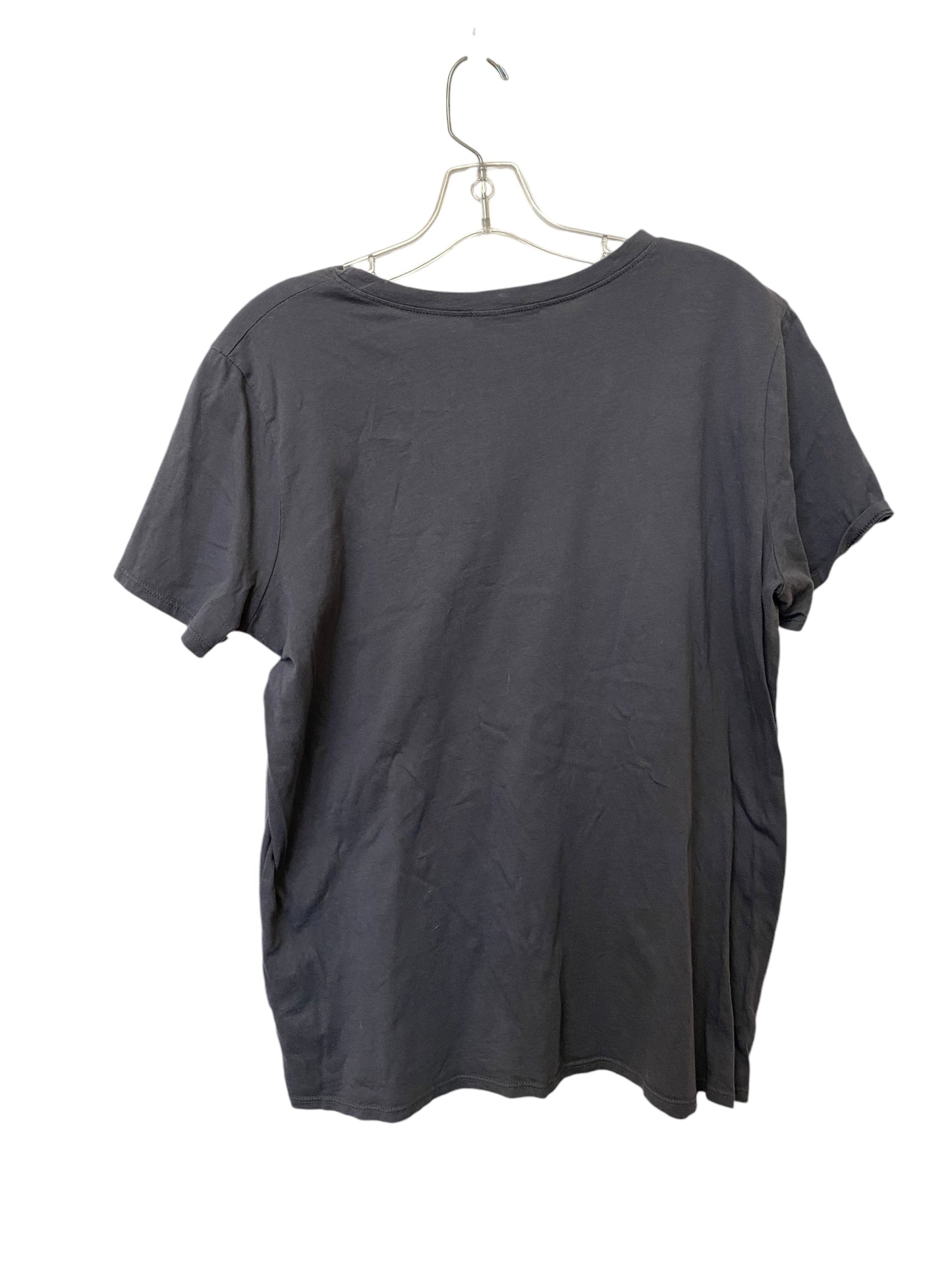 Top Short Sleeve By Tres Bien In Grey, Size: L